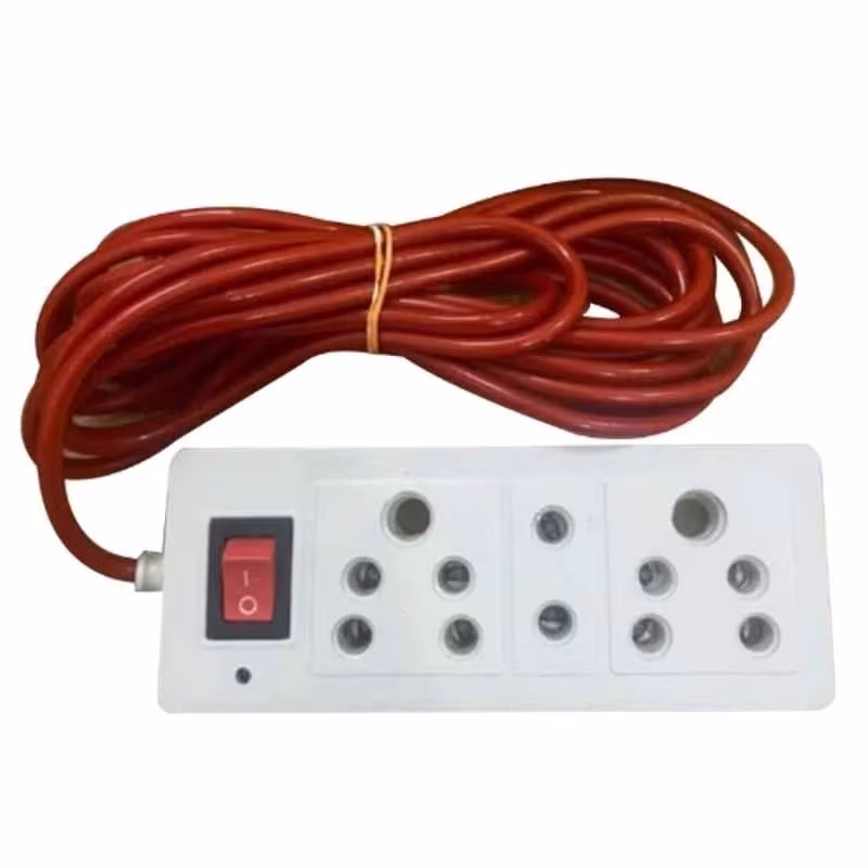 Hover to Zoom  Silcon Gold MS01 3+1 2.5m 220W Plastic White Extension Board