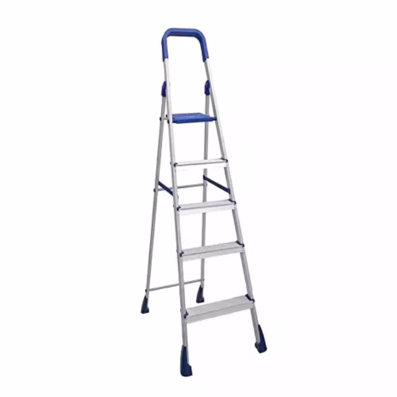 RUSHABH 66x31 mm Section Size Aluminium Silver Foldable Ladder, 703