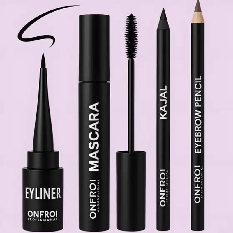 Onfroi Waterproof Kajal & Liner Kit (Black, 20 ml)
