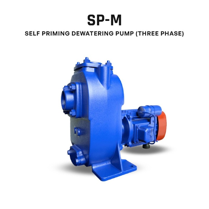 Dewatering Pump (Self-priming), SP-0M, 1 HP, Three Phase, 415 Volts, Size 40mm X 40mm Manufactured by Kirloskar Brothers Limited