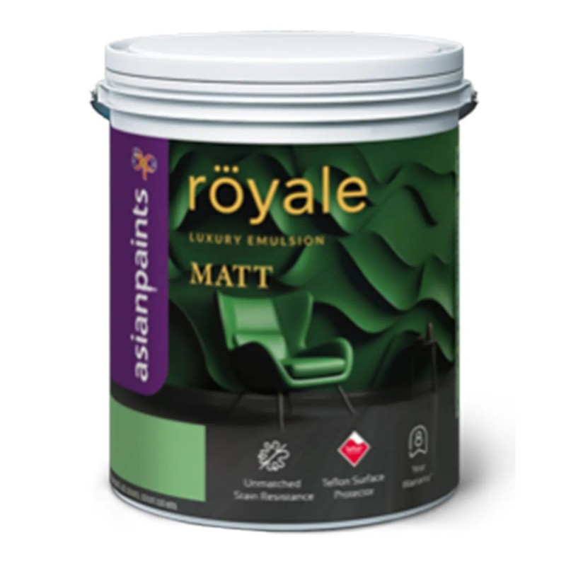 Asian Paints Royale Matt Emulsion with Teflon Coat - White - 1 Litres