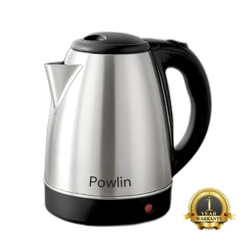 Powlin Ashley 1.5 L Electric Kettle | Stainless Steel | 1500W Fast Heating | Energy-Efficient & Durable | Lowest Price | BPA-Free