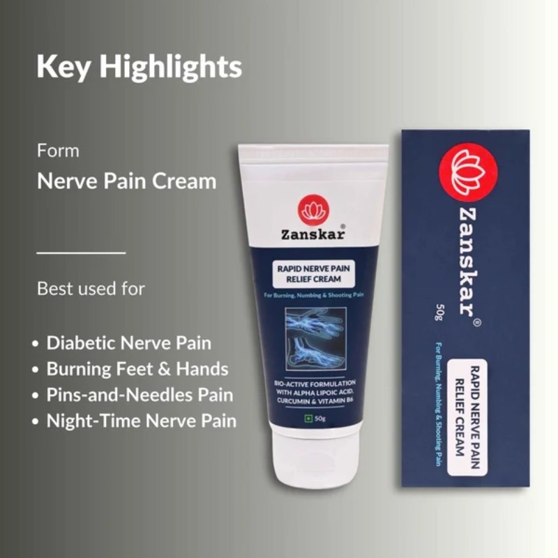 Zanskar Rapid Nerve Pain Relief Cream (50g)