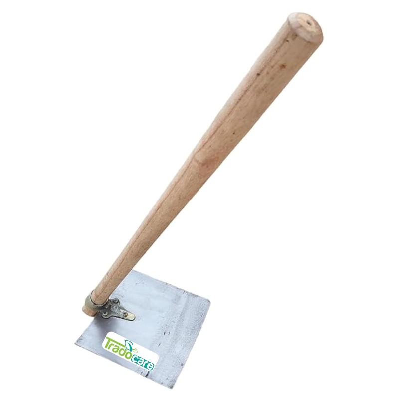 Fawda Kassi Spade Shovel with Wooden Handle Heavy Duty Gardening & Agriculture Tool for Digging, Soil Mixing and Farming Use