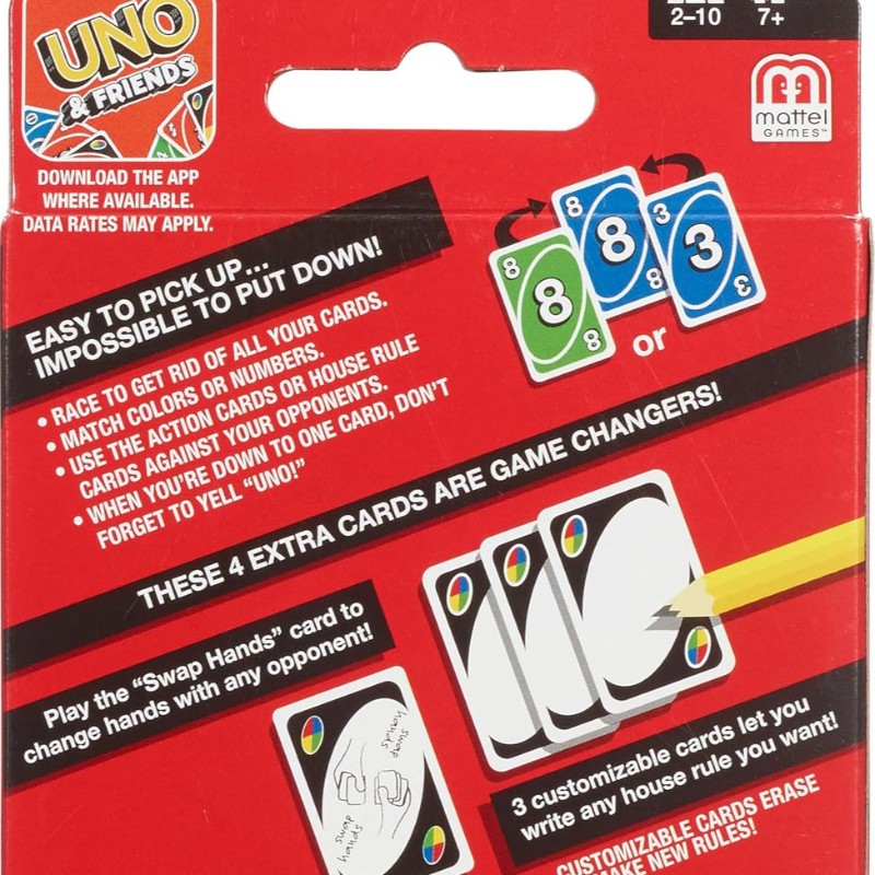 Uno Fast Fun card game - Mattel Uno Card Game - Classic Family Card Game for All Ages