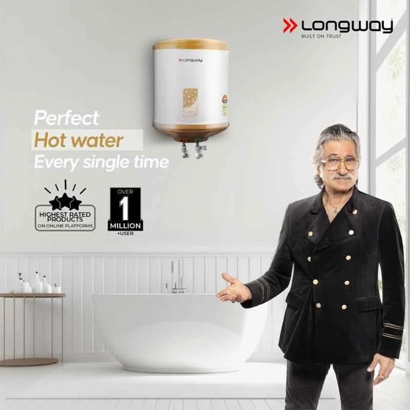 Longway Superb 10 Ltr 5 Star Rated Automatic Instant Water Heater for Home, Water Geyser, Electric Geyser with Multiple Safety System & Anti-Rust Coating (Ivory, 10 Ltr) - Image 4